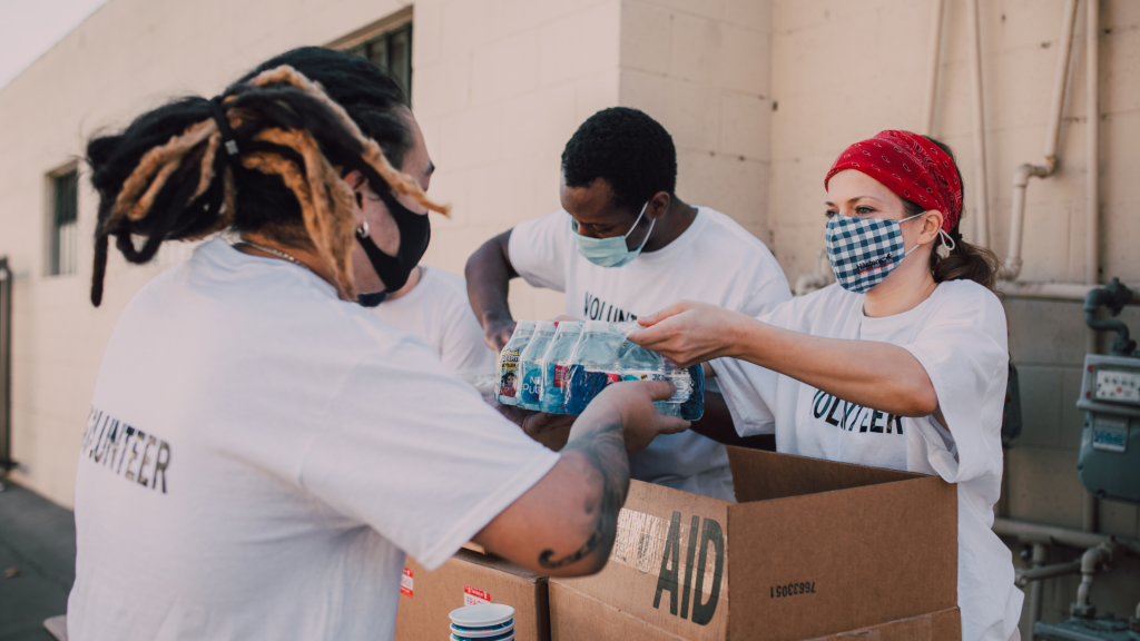 Volunteers helping philanthropy during the pandemic
